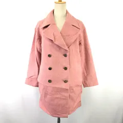 N.Natural Beauty Basic/ナチュラルビューティ★ウールピーコート【レディースS/ピンク/pink】ダブルブレスト/総裏地/Coat◆BJ096-g