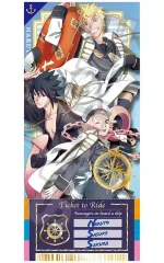【中古】紙製品 ナルト＆サスケ＆サクラ マリンルック チケット風シート 「NARUTO -ナルト- 疾風伝」