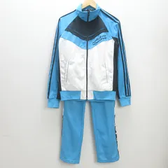 Q■アディダス/ADIDAS JD2020 トラックジャージ/上下セット■水色【メンズM-L】MENS/4【中古】