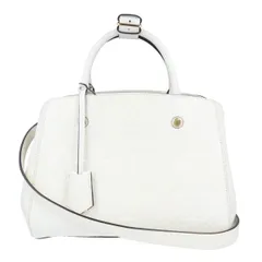 【Louis Vuitton】ルイ・ヴィトン モンテーニュBB M50880 モノグラムアンプラント ホワイト系 ゴールド金具 ハンドバッグ ショルダーバッグ 2WAY 【中古】 USED-B 【9304】