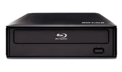 BUFFALO ブルーレイ再生ソフト付き 8倍速 外付けブルーレイドライブ BR-X816U2(中古品)