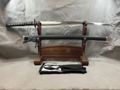 高級本格居合刀】居合用模擬刀 本鮫皮 鉄製鍔 砂型軽量硬質刀身 真鍮製 