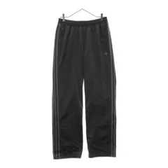 adidas (アディダス) ロゴ刺繍 サイドライン トラックパンツ スウェットパンツ グレー IX6435