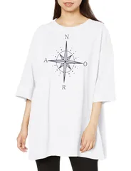 Free Size_ホワイト [ノラリリー] Tシャツ 「Nora」Orientation Mark S/S Tee