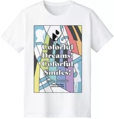 [중고] T셔츠 사쿠라자카 시즈쿠 Colorful Dreams! Colorful Smiles! 악곡 이미지 T셔츠 화이트 맨즈 L사이즈 [러브라이브! 니지가사키 학원 스쿨 아이돌 동호회]