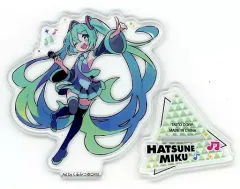 【中古】雑貨 初音ミク(くるみつ) 描き下ろしクリアスタンド 「タイトーくじ 初音ミク 39(ミク)の日 記念くじ」 D賞