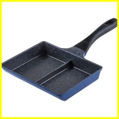 和平フレイズ お弁当 2品同時に調理 仕切りフライパン 15×19cm 2面フライパン IH対応 ガス 時短 PFOAフリー ふっ素樹脂加工 ひるもぐ RB-1296