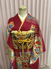 2025年最新】振袖 フルセット 赤の人気アイテム - メルカリ