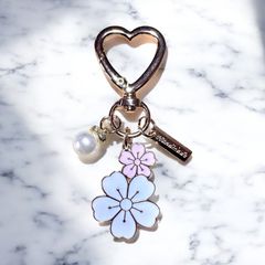 桜 パール キーホルダー さくら 花 フラワー キーリング チャーム 鍵 キー