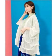 スカラー ScoLar 眼鏡リボンネコ柄シアープルオーバー （ブラック） スカラー ScoLar 眼鏡リボンネコ柄シアープルオーバー