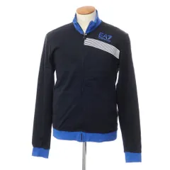 【中古】エンポリオ アルマーニ EMPORIO ARMANI EA7 コットン ジップアップ ジャージ ブラック系xブルー【サイズM】【メンズ】のサムネイル