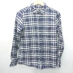 ◇ ◎ BEAUTY & YOUTH UNITED ARROWS チェック柄 カジュアル 長袖 シャツ サイズS ネイビー系 レディース E  【1407180030510】