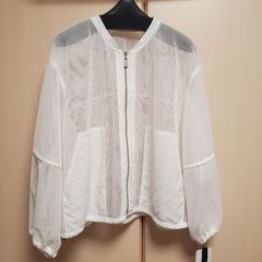 新品タグ付き★BLUEFRONCE/ROBE　★定価17380円　★レディースジャケット　アウター　ブルゾン　M～L　ホワイト