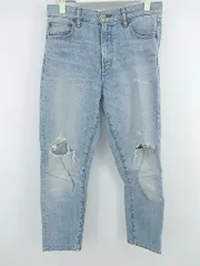 ◇ Ungrid アングリッド ダメージ加工 ジーンズ デニム パンツ サイズ27 ブルー系 レディース E  【1306050036372】