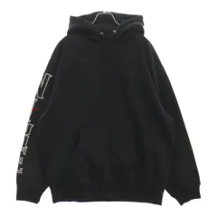 SUPREME (シュプリーム) 24SS ×Jordan Hooded Sweatshirt ジョーダン フーデッド スウェットシャツ 袖ロゴ刺繍 スウェット プルオーバーパーカー ブラック FQ0759-010