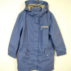 エディーバウアー　EddieBauer　ナイロンジャケット　レディースM～L相当　ブルー系色　美品