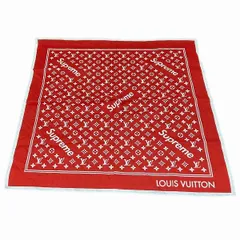 希少　ルイヴィトン スカーフ モノグラム シュプリームコラボ バンダナ 新品 ルイヴィトン Supreme シュプリーム バンダナ スカーフ