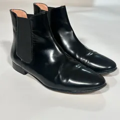 FABIO RUSCONI ファビオルスコーニ サイドゴア ショートブーツ レザー 36 黒