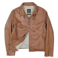 944極美品！チンクアンタ 本革 襟付きライダースジャケット ブルゾン