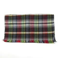 スピックアンドスパン マフラー ストール チェック ブランド 小物 レディース レッド×ネイビー×グリーン Spick and Span 【中古】