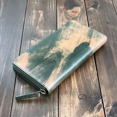 ⭐︎未使用⭐︎フルロカドシェルコードバン ロングフラップ長財布 マーブルブルー ROCADO ロカド シェルコードバン 長財布 ブルー | CUERO
