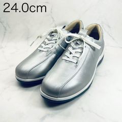 美品】asics アシックス ペダラ レザー サイドジップスニーカー 24