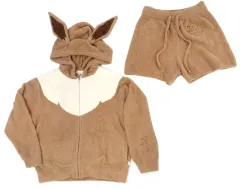 【中古】衣料雑貨 イーブイ ベビモコ パーカ＆ショートパンツセット ブラウン レディースフリーサイズ 「ポケットモンスター Pokemon Sleep meets GELATO PIQUE」