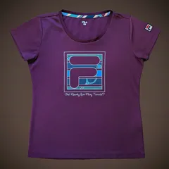 FILA  フィラ  テニス  ウェア  シャツ  Мサイズ  中古品  紫
