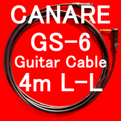 CANARE GS-6 Guitar Cable with Neutrik Gold Plated Plug LL 4m