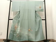 平和屋着物■訪問着　花籠文　暈し染め　金彩　正絹　逸品　BAAO3073hv