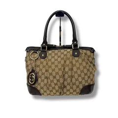 極美品■グッチ ディアマンテ スーキー ハンドバッグ キャンバス クレストロゴ グッチ GUCCI ディアマンテ スーキー ハンドバッグ ショルダー