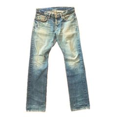 HYSTERIC GLAMOUR ヒステリックグラマー スタッズ デニムパンツ ダメージ加工 30 古着 スリム