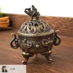 鉄器  鉄製  象脚炉  香炉   装飾品 現代工芸品 美術品 置物 2025年最新】象 香炉の人気アイテム - メルカリ