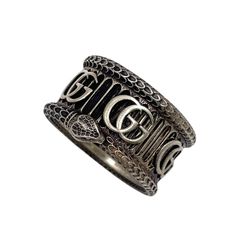 【GUCCI】グッチ GG スネーク リング・指輪 シルバー925 メンズ 22号