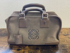 【ヴィンテージ】ロエベ LOEWE アマソナ28 グレージュ スエード