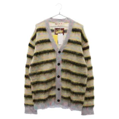 MARNI (マルニ) 23AW L/SV-NECK MOHAIR CARDHIGAN CDMG0051Q0UFU107 ボーダーモヘアニットカーディガン セーター マルチのサムネイル