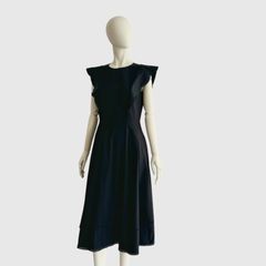 極美品✨ 25年 現行 ヨーコチャン フリルヨークミディドレス