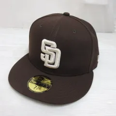 ニューエラ NEW ERA 59FIFTY 5950 MLB サンディエゴ パドレス ベースボール キャップ 帽子 7 1/4 57.7cm 茶 ブラウン 正規品