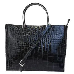 専用！サクラ様！WATA-ICHI　ワタイチ　クロコダイル　ハンドバッグ ワタイチ WATA-ICHI EX日本製 クロコダイル本革2wayバッグ