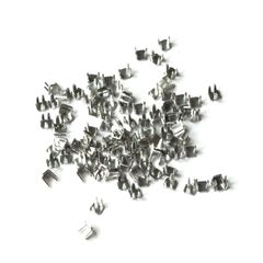 新品 Y.K.K ファスナー用止め金具 上止めパーツ 50組入 コイル・ビスロン ニッケル 3号対応 F2-216