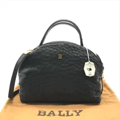 BALLY オーストリッチ風レザー ハンドバッグ 中古・古着通販】BALLY (バリー) レザーハンドバッグ ブラウン