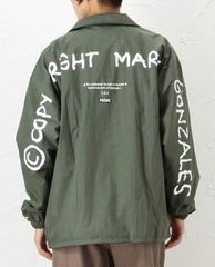 MARK GONZALES マークゴンザレス メッセージプリント コーチジャケット