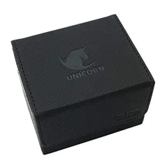 ブラック Mono Mono デッキケース カードケース 約100枚収納 トレカ コレクション 小物入れ フェイクレザー (ブラック)