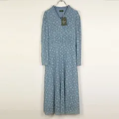 【新品タグ付き】 Leja シャギー 花柄 レース フリル ロングワンピース