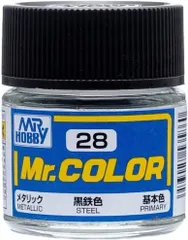 【新品】 GSI クレオス GSIクレオス Mr.カラー Mr．カラー メタリック 模型用塗料 10ml 黒鉄色 C28