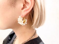 【amplis / アンプリス】huch pierce  /  ピアス フラワー ゴールド