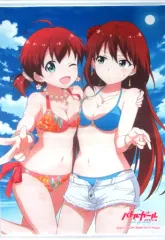 【中古】タペストリー みき＆ミサキ B2タペストリー 「バトルガールハイスクール」 C92グッズ