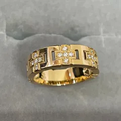 売切値下げ！TSUTSUMI K18YGゴールド リング 6号0.19カラット