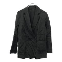 Demi-Luxe BEAMS デミルクス ビームス レーヨンリネン 6ボタン ダブルジャケット 68-16-0199-002 ブラック 36