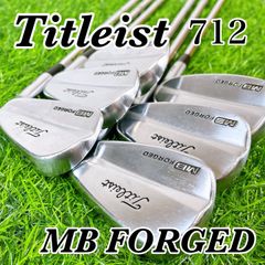Titleist 712 MB FORGED / タイトリスト　マッスルバック　アイアンセット　フォージド  6本　X100